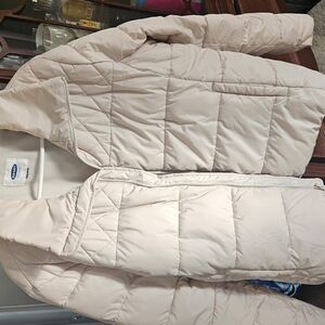 Women's Cream Puffer Jacket